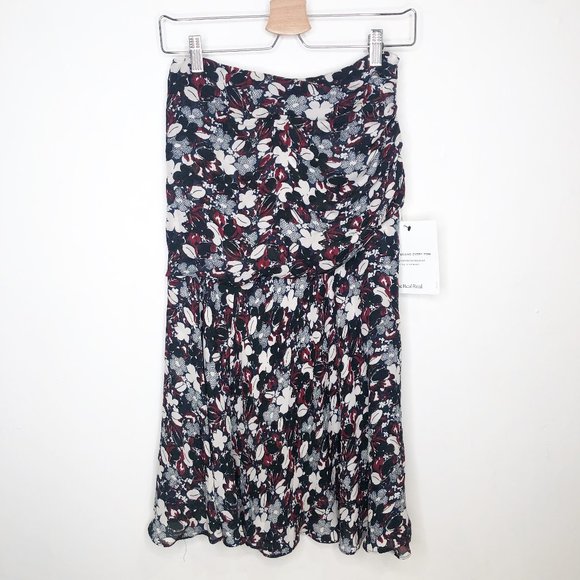Veronica Beard Dresses & Skirts - Veronica Beard Silk Floral Strapless Dress 0